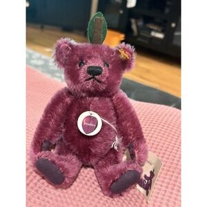 Steiff Fruities  Plum 028007 Mohair Teddy Bear Rare 7" U320